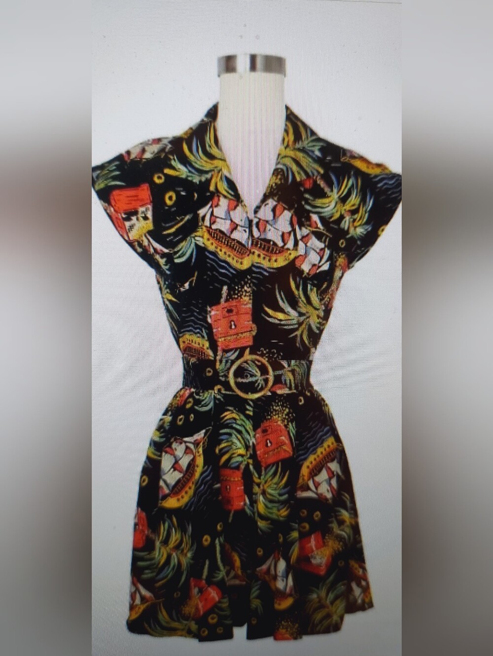 Trashy Diva Retro Vintage Style Pirate Treasure Romper, size 4